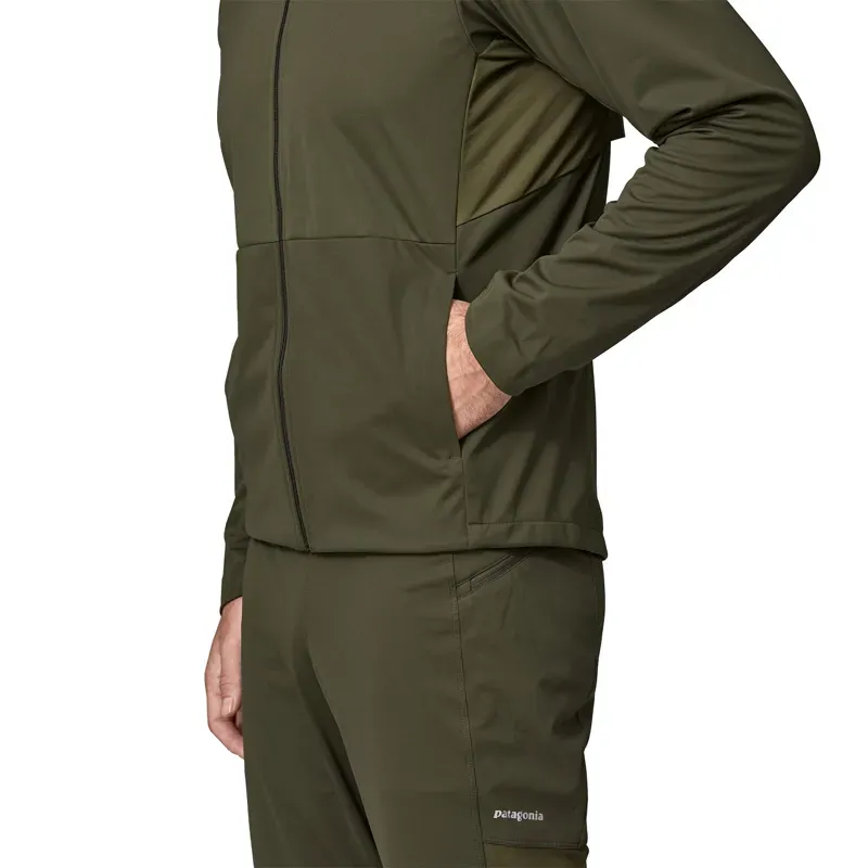 Patagonia Wind Shield Jacket in Pine Needle Green-4