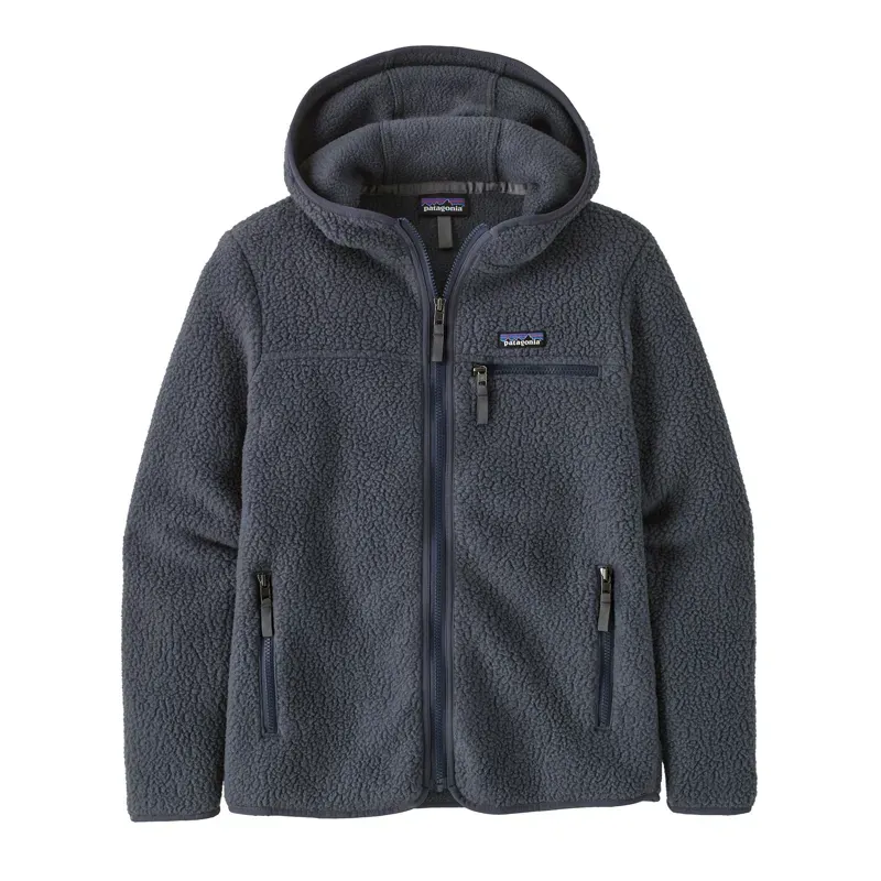 Patagonia Retro Pile Women's Fleece Hoody in Smolder Blue