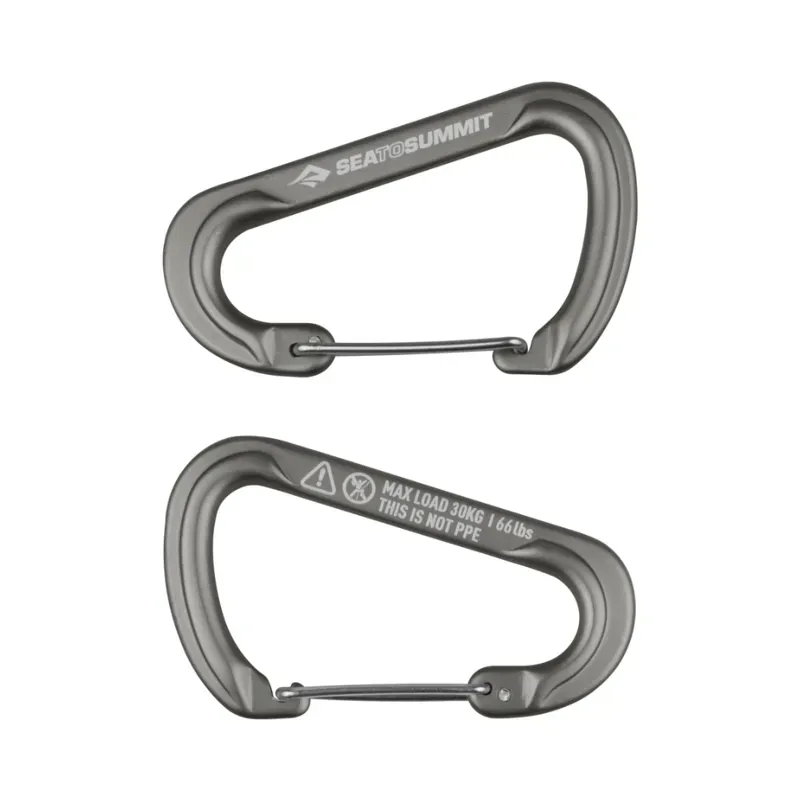 Sea To Summit Accessory Large Titanium Carabiner in Silver