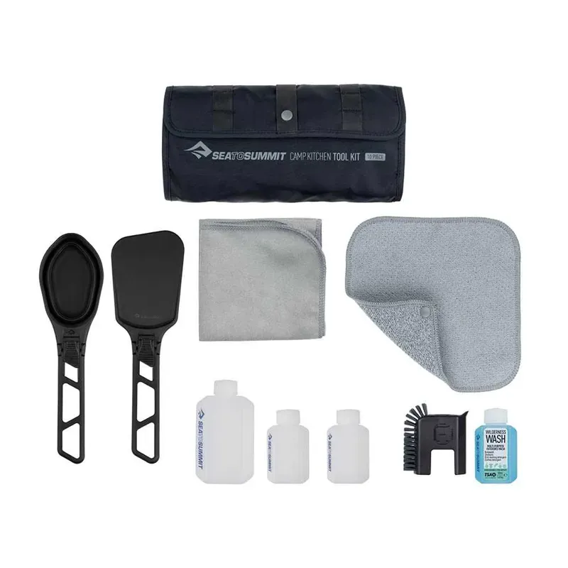 Sea To Summit Camp 10 Piece Kitchen Tool Kit in Black