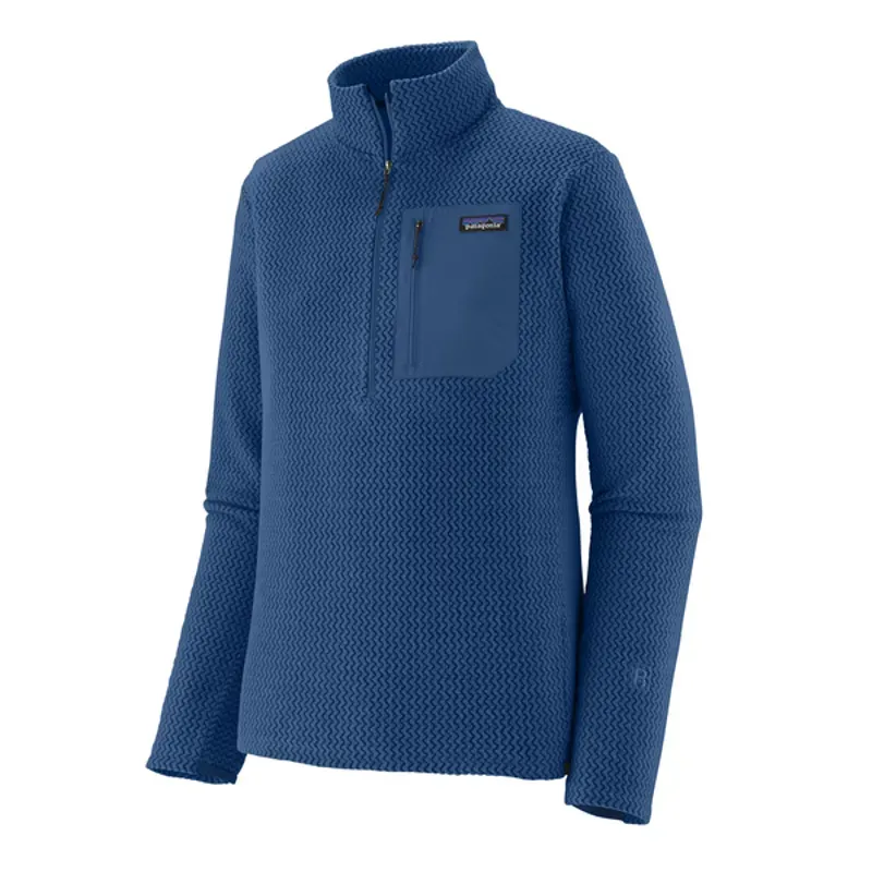 Patagonia R1 Air Fleece Zip Neck in Clement Blue