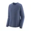 Patagonia Womens Long Sleeved Capilene Cool Merino Blend Shirt in Current Blue