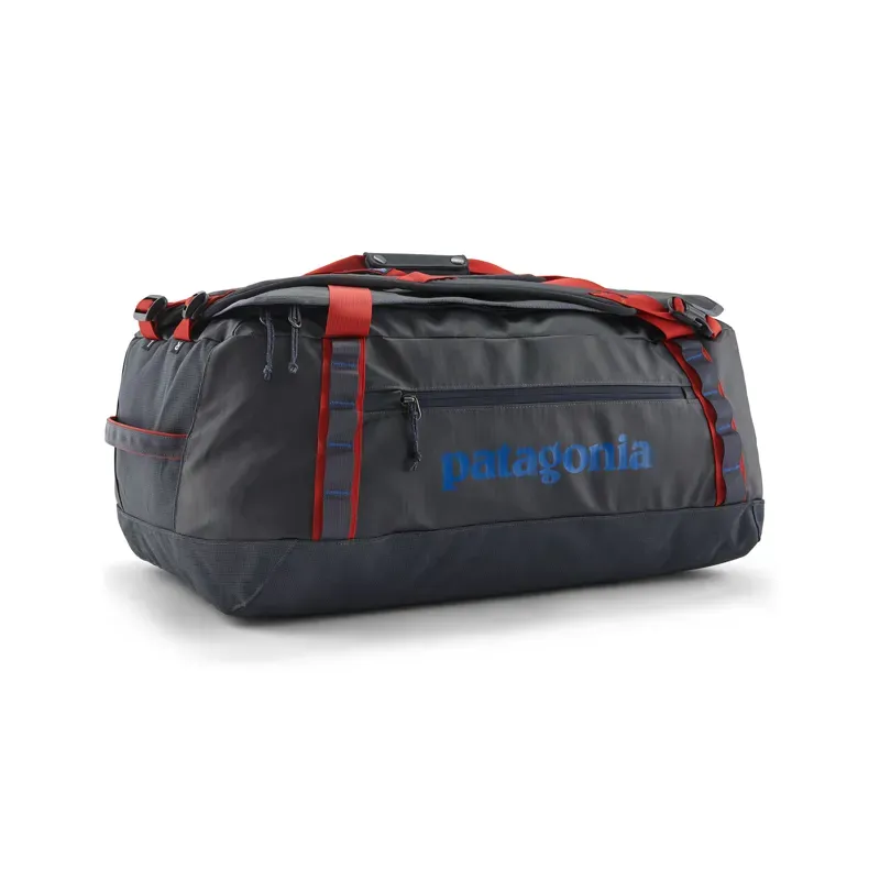 Patagonia Black Hole 55L Duffel in Smolder Blue w/Amanita Red