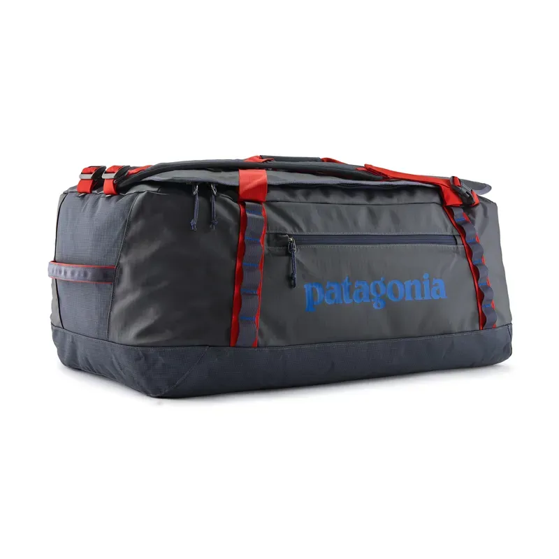 Patagonia Black Hole 70L Duffel in Smolder Blue w/Amanita Red