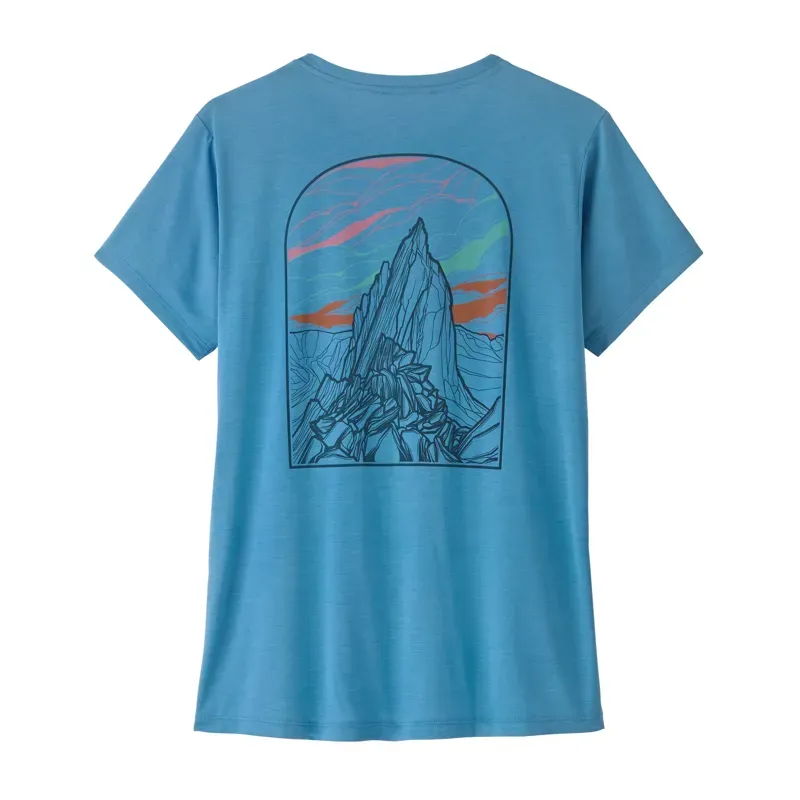 Patagonia Women's Capilene Cool Daily Shirt in Cloud Crag: Light Shore Blue X-Dye-1