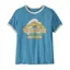 Patagonia Women's Great Waves Ringer Tee in Shore Blue