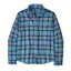 Patagonia Men's L/S LW Fjord Flannel Shirt in Prime Shore: Blue
