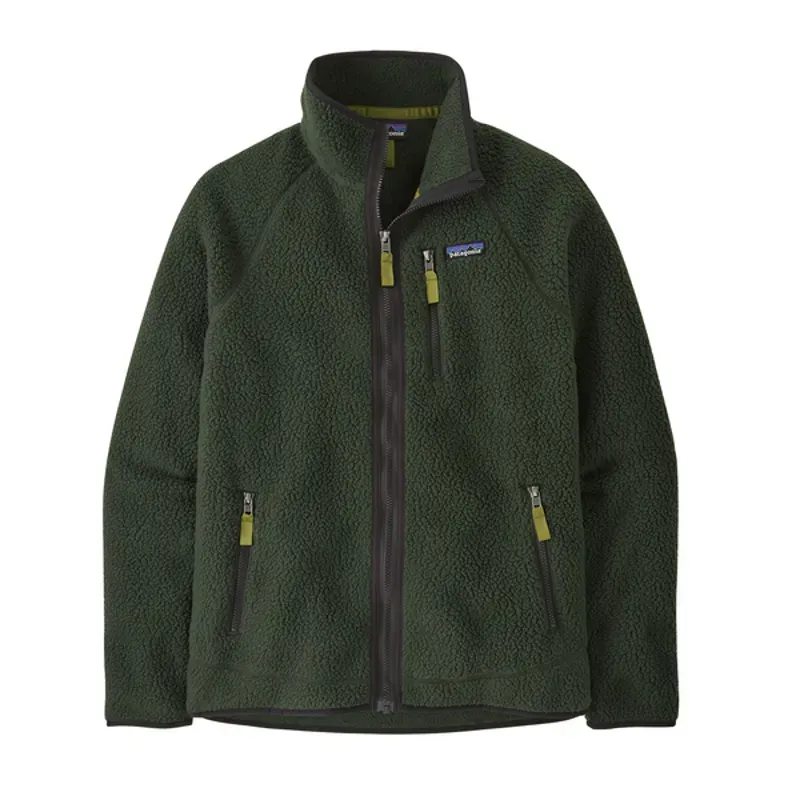 Patagonia Men's Retro Pile Fleece Jacket in Old Growth Green