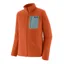 Patagonia Men's R1 Air Fleece Jacket in Coal Orange