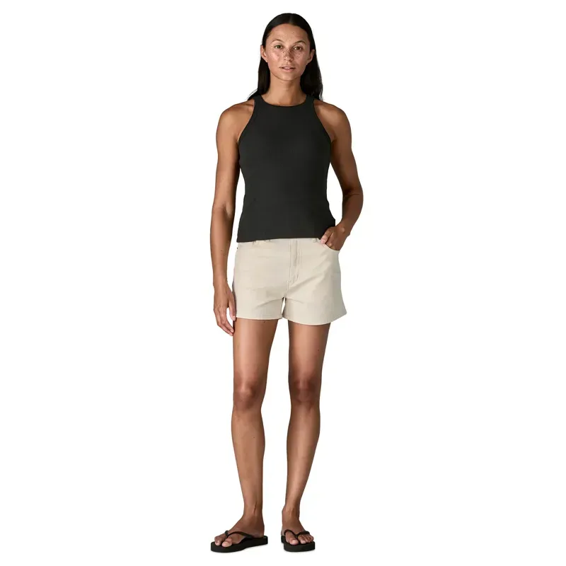 Patagonia Women's Rib Knit Tank Top in Black-3