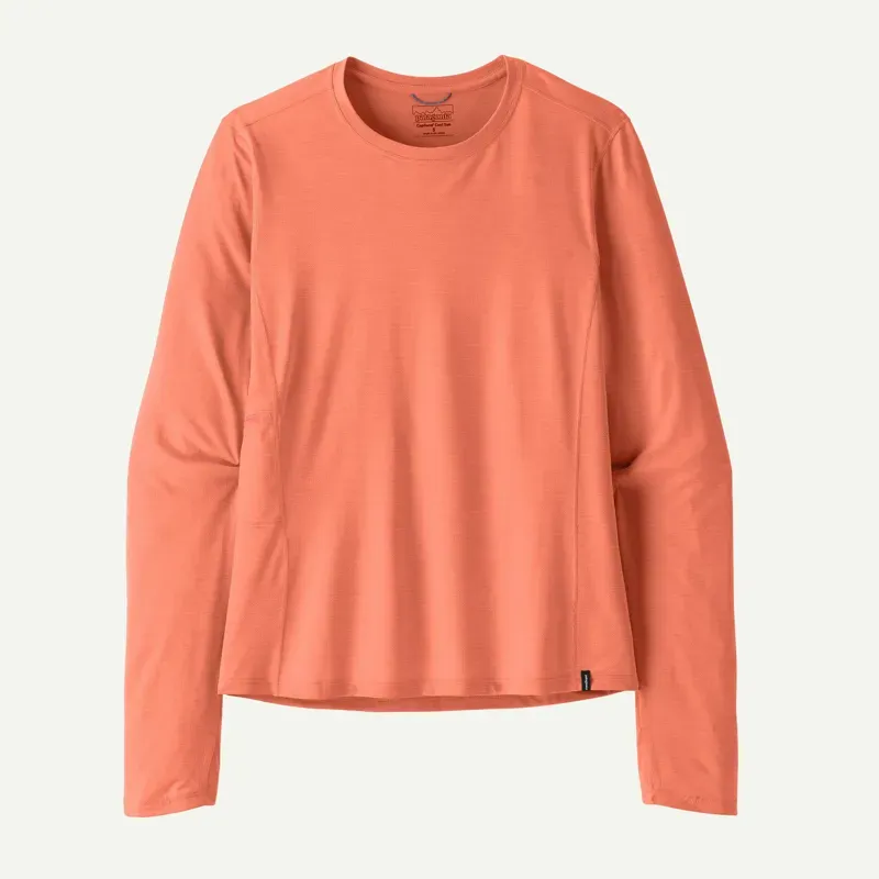 Patagonia Women's Long Sleeve Cap Cool Sun Shirt in Mellow Melon: Peach Sherbet