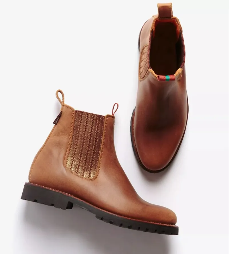 Penelope Chilvers Womens Oscar Leather Boot Caramel/Bronze-1