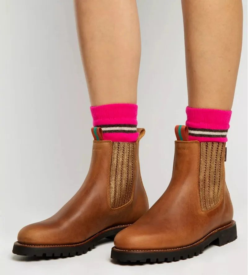 Penelope Chilvers Womens Oscar Leather Boot Caramel/Bronze-3