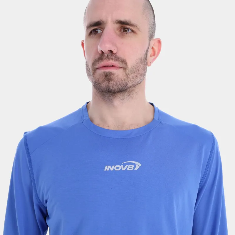 Inov8 M's Airlite Long Sleeve T-Shirt Blue-2