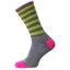 Horizon Mens Bamboo Sock Size 8/12 Charcoal Marl/Apple