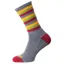 Horizon Mens Bamboo Sock Size 8/12 Grey/Burgundy