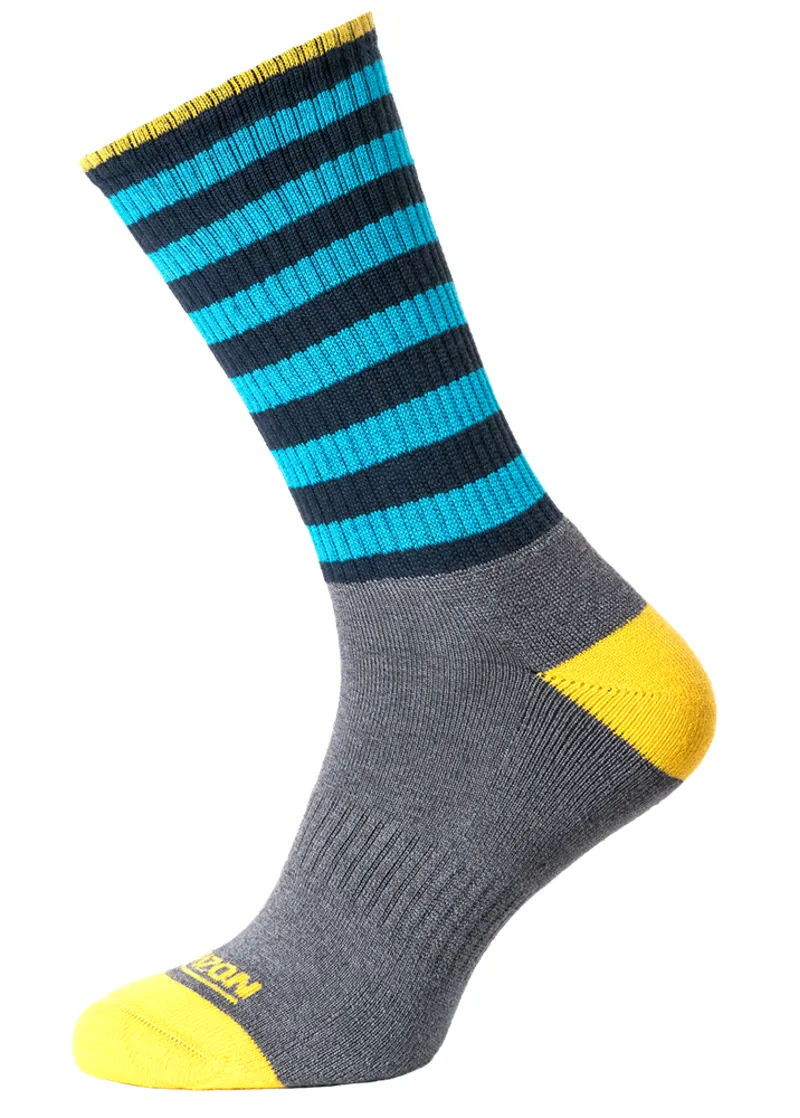 Horizon Mens Bamboo Sock Size 8/12 Charcoal Marl/Denim