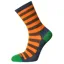 Horizon Womens Bamboo Sock Size 4-7 Orange/Green