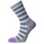 Horizon Womens Bamboo Sock Size 4-7 Lilac/Khaki