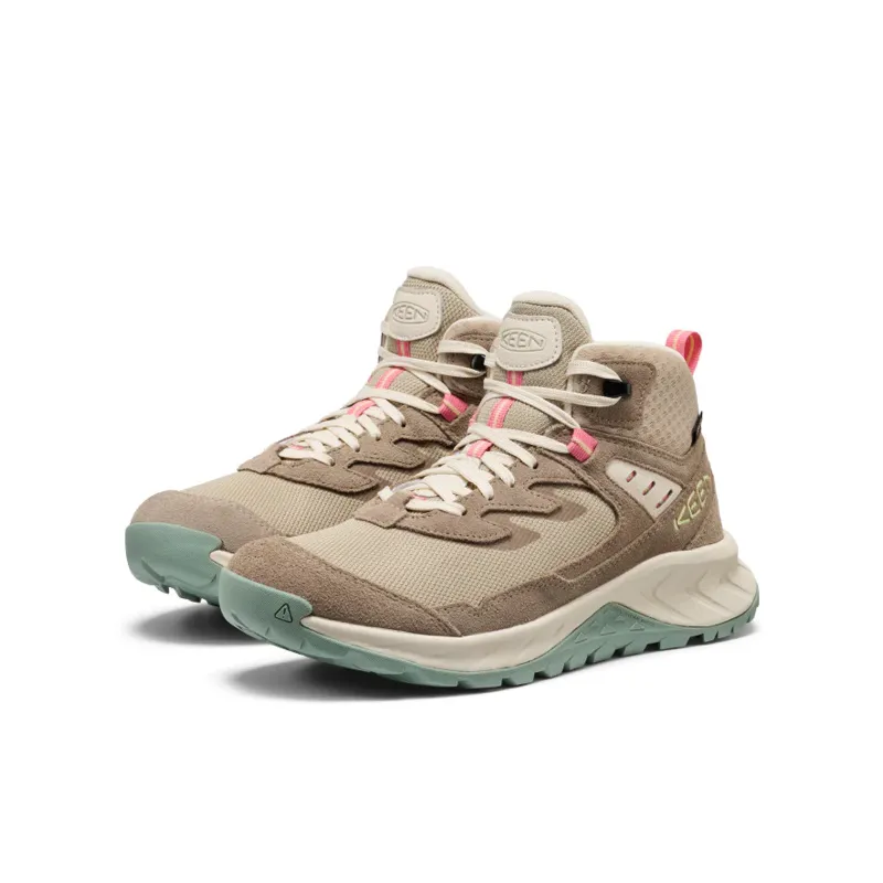 Keen Women's Hightrail Waterproof Hiking Boot - Brindle/Pink Lemonade-1