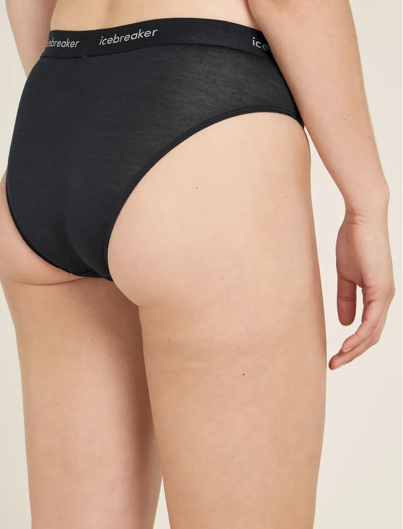 Icebraker Women's Merino Blend 125 Cool-Lite Sprite Hipster Black-1