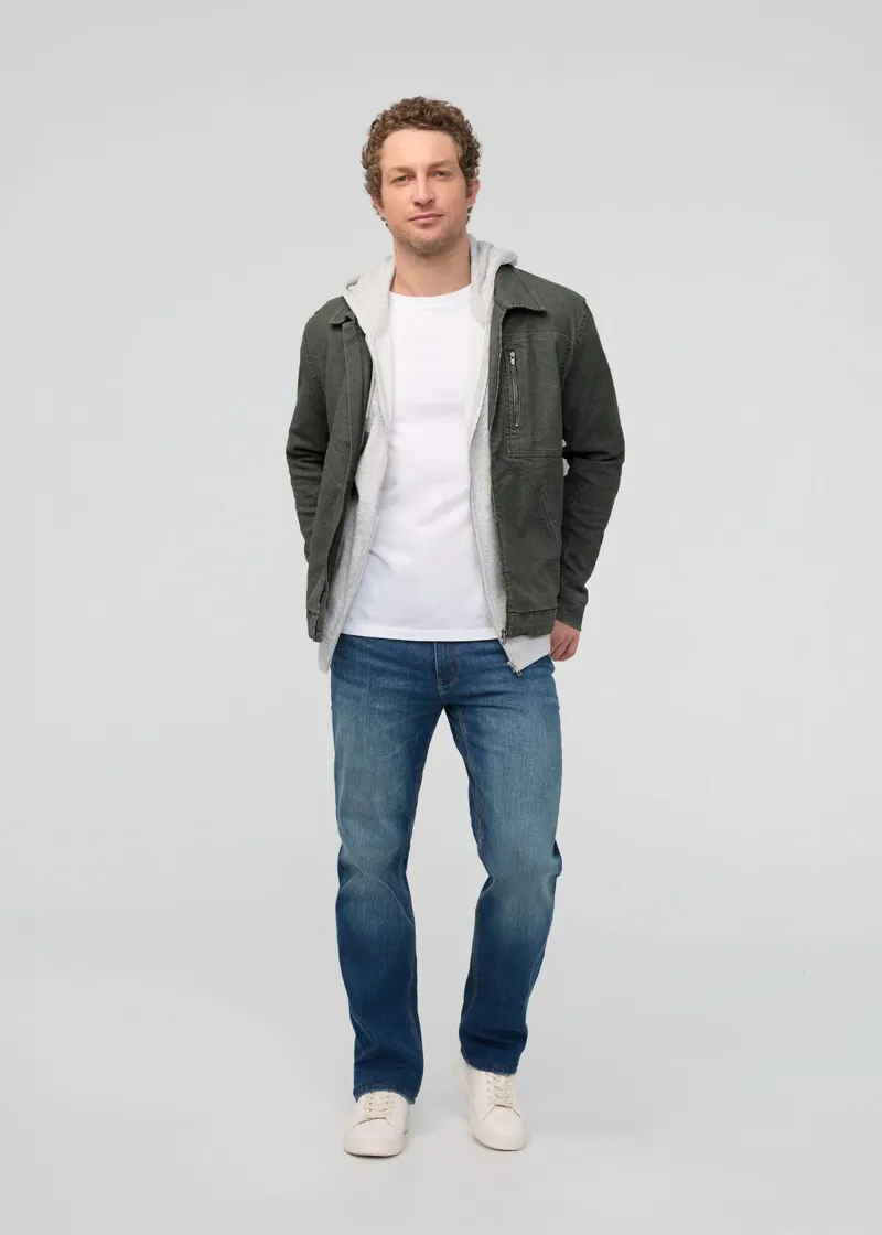 Deur Stretch Canvas Utility Jacket Black-1