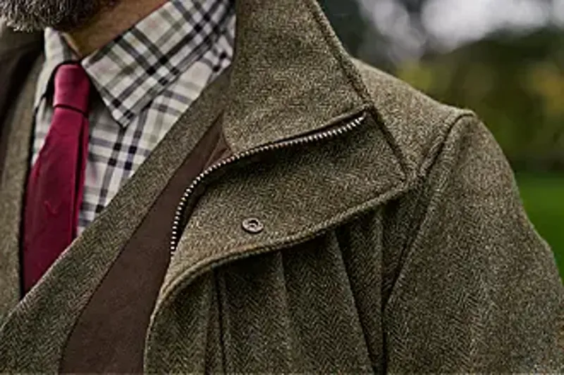 Harkila M's Kenmore GTX jacket Forest green/Herringbone-4