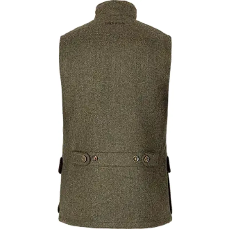 Harkila M's Kenmore waistcoat Forest green/Herringbone-1