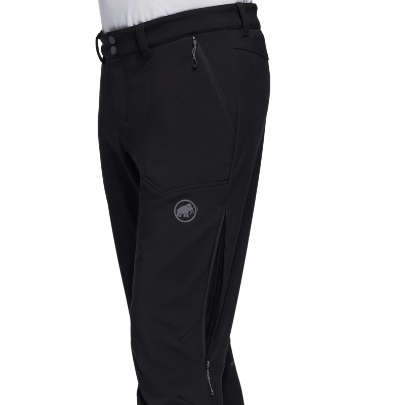 Men's Runbold Winter Softshell Pants - Black-7