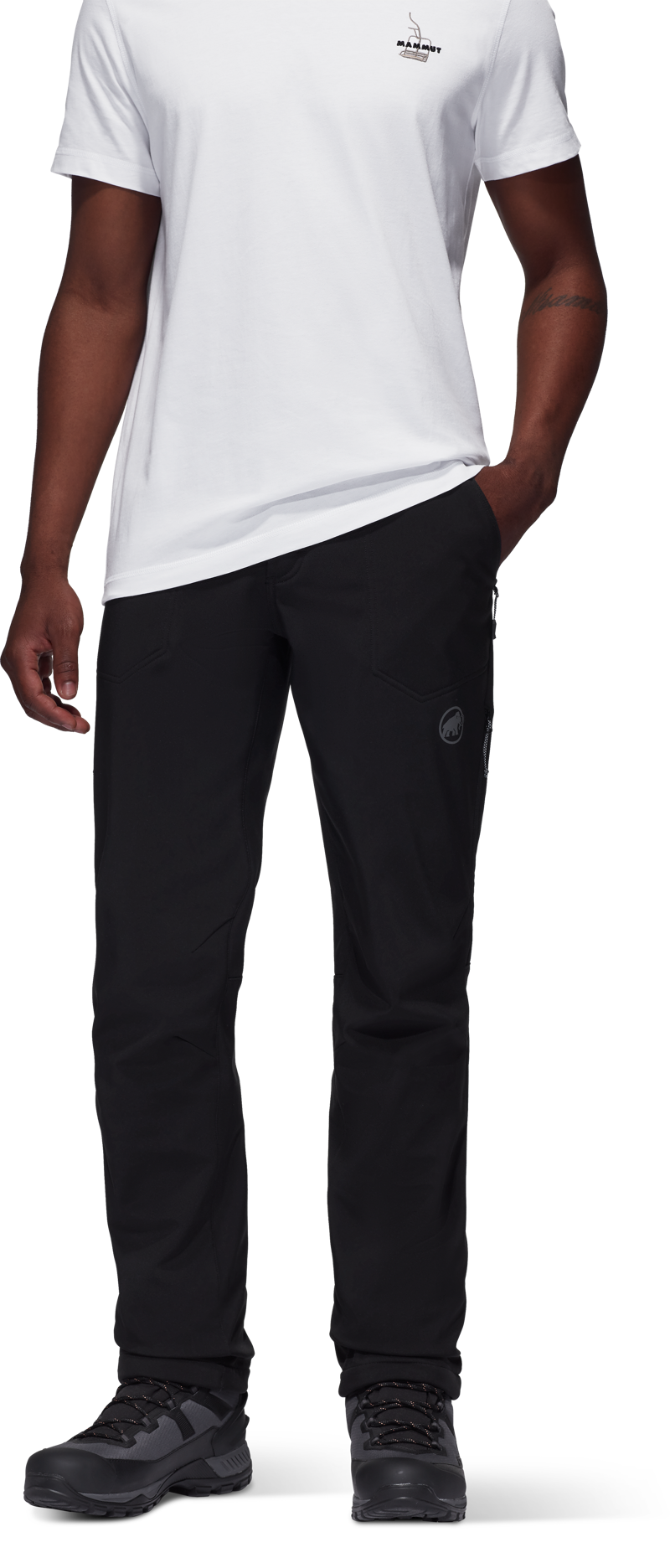 Men's Runbold Winter Softshell Pants - Black-1