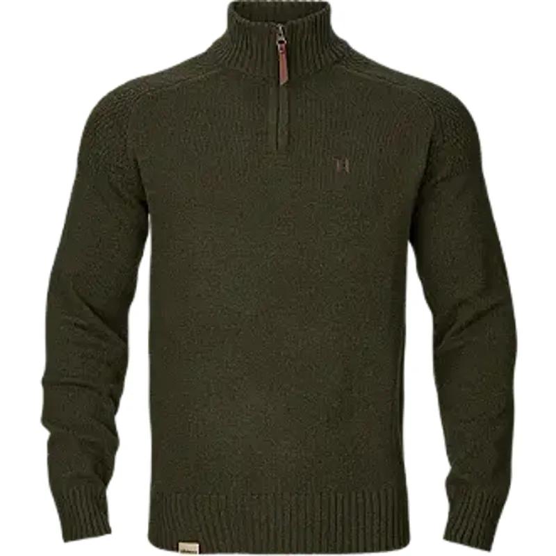 Harkila M's Vincent merino half zip pullover Rosin-1