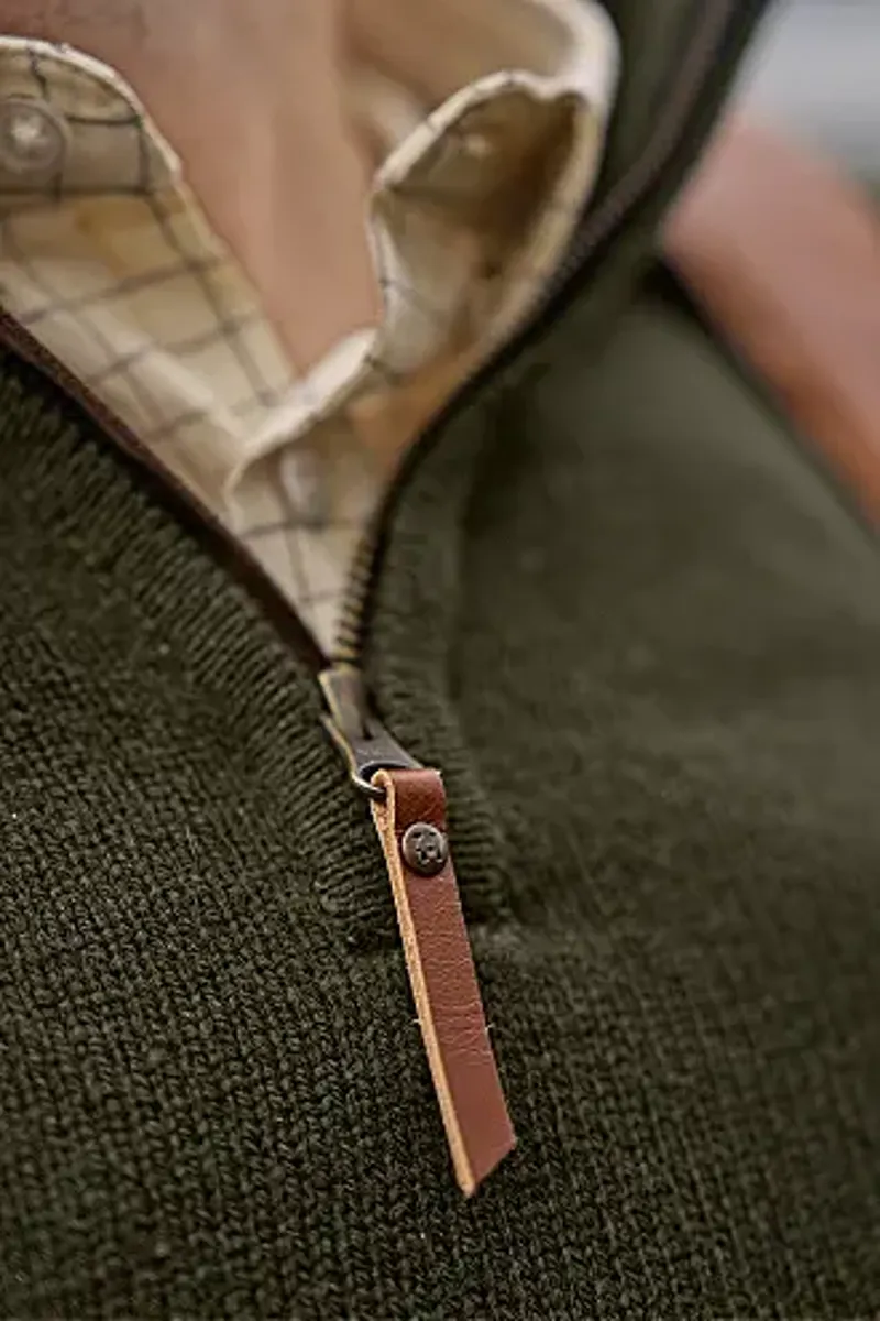 Harkila M's Vincent merino half zip pullover Rosin-3