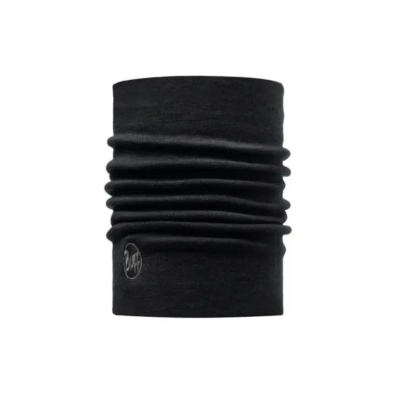 Buff Merino Heavyweight Neck Warmersolid Adult Solid Black