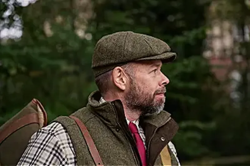 Seeland Men's Kenmore Cl. baker boy cap Forest green/Herringbone-1