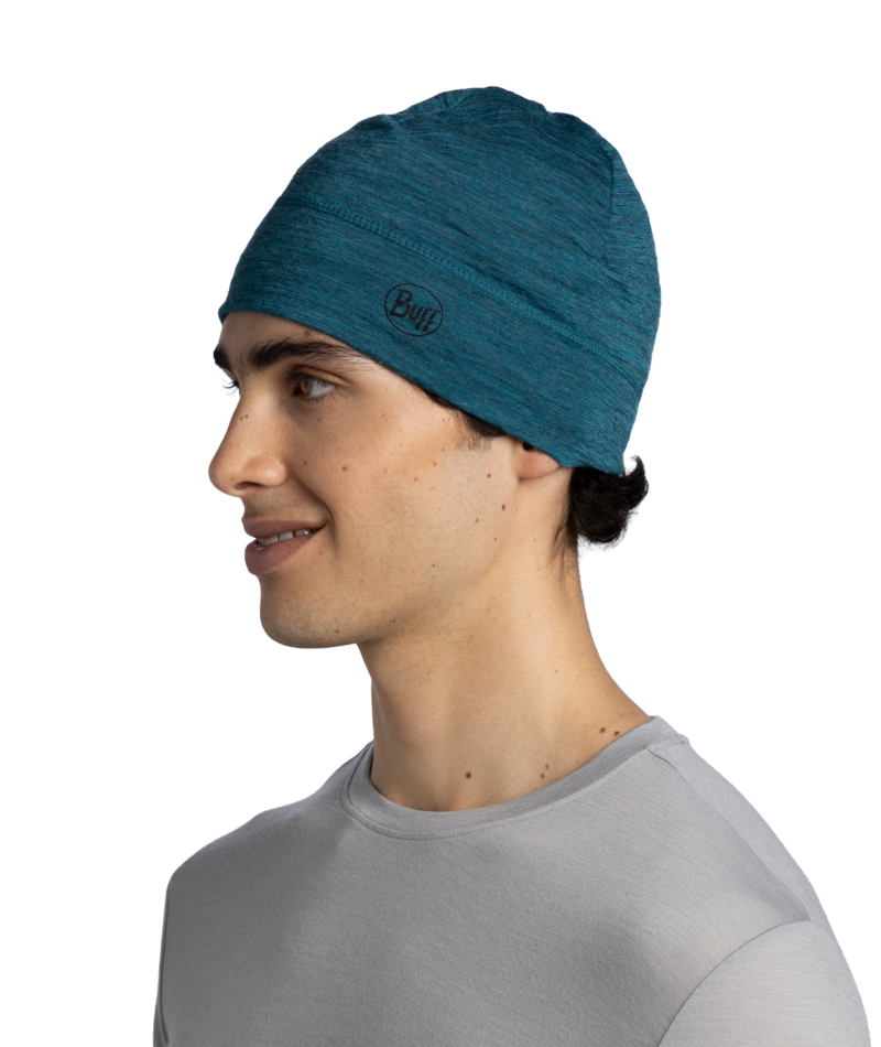 Buff Lightweight Merino Wool Hat Solid Teal-1