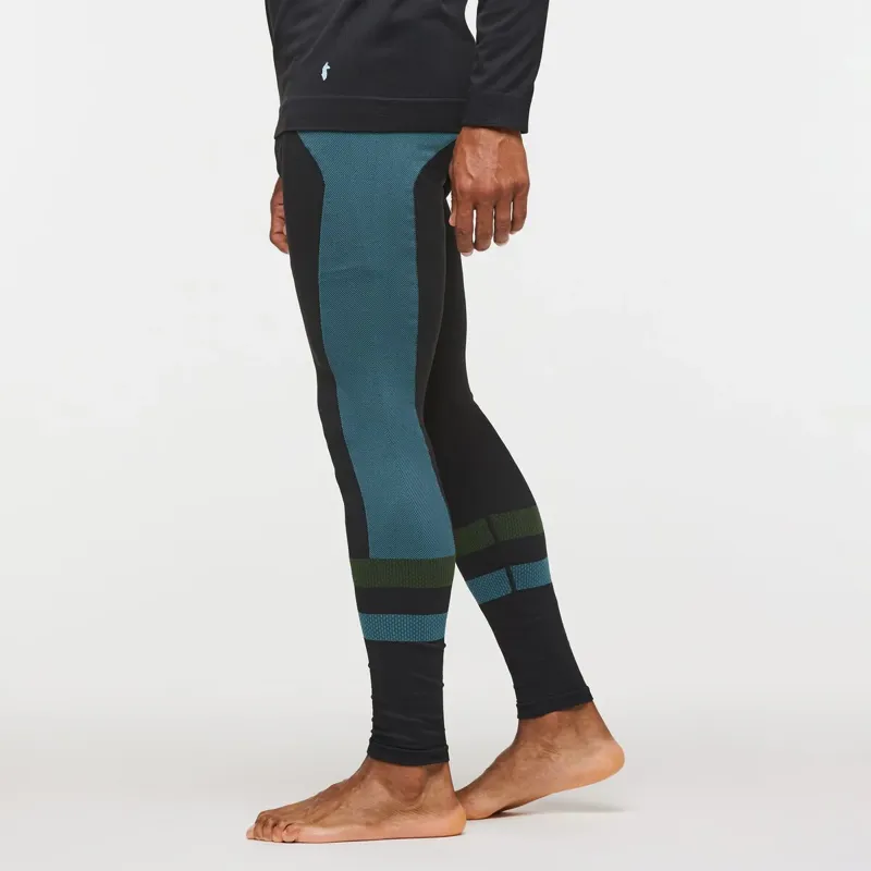 Cotopaxi Men's Debajo Seamless Baselayer Tight Black Stripes-2