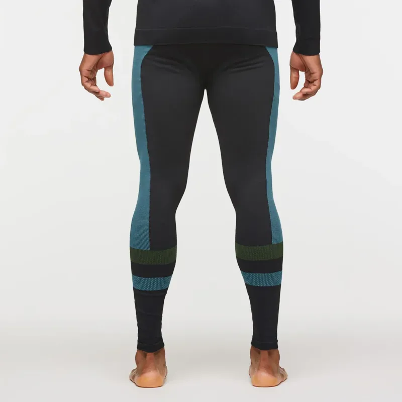Cotopaxi Men's Debajo Seamless Baselayer Tight Black Stripes-3