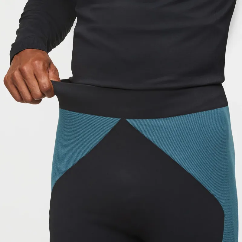Cotopaxi Men's Debajo Seamless Baselayer Tight Black Stripes-4
