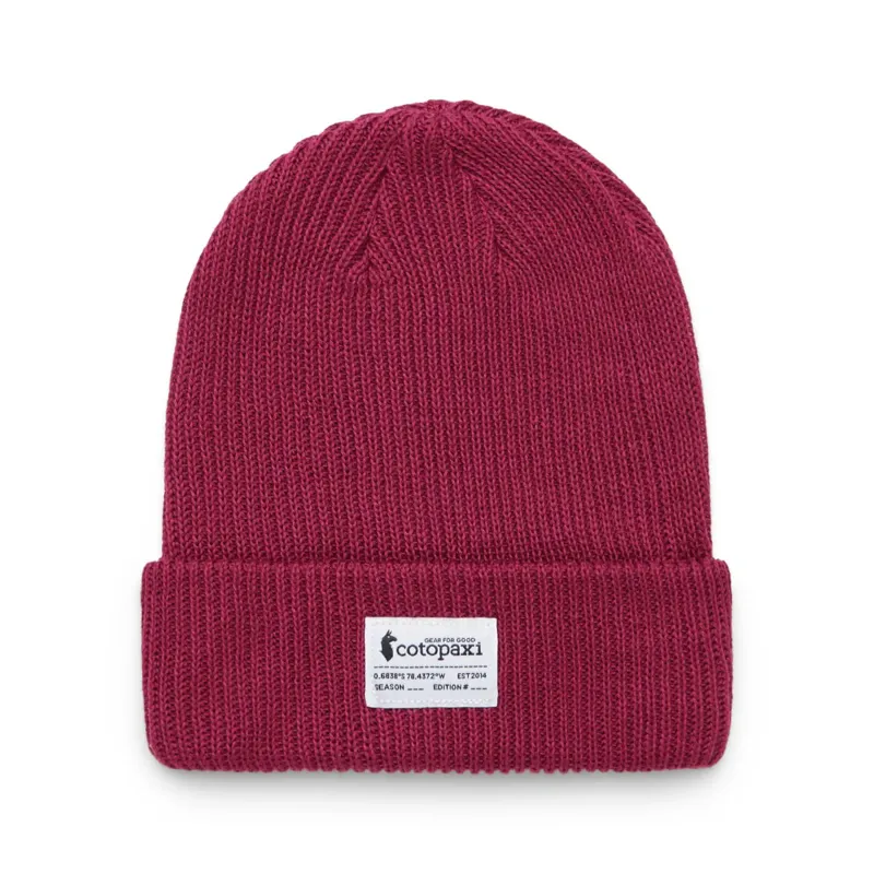 Cotopaxi Wharf Beanie - Cotopaxi Patch Burgundy