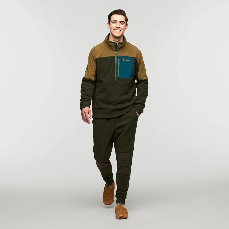Cotopaxi Men's Abrazo Fleece Half-Zip Jacket Live Oak and Woods-1