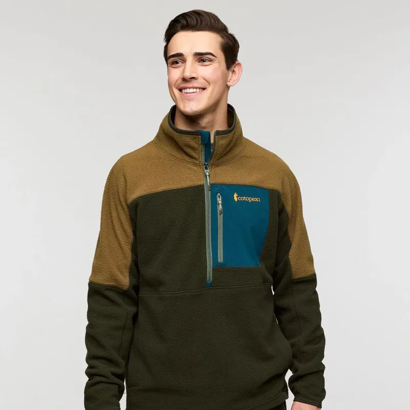 Cotopaxi Men's Abrazo Fleece Half-Zip Jacket Live Oak and Woods-2