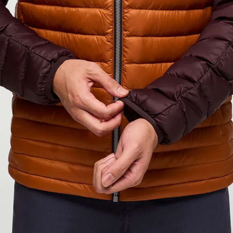 Cotopaxi Men's Fuego Down Hooded Jacket Coffee and Sienna-3