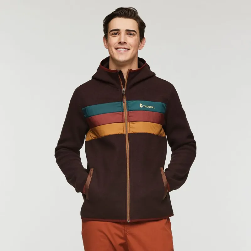 Cotopaxi Men's Teca Fleece Hooded Full-Zip Jacket Sepia Sunset
