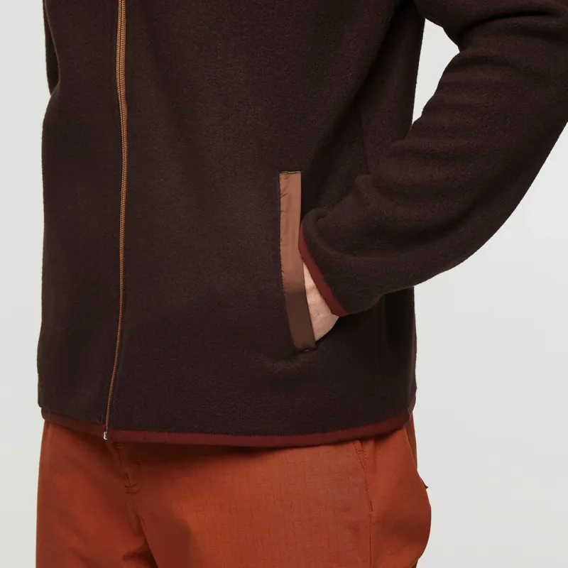 Cotopaxi Men's Teca Fleece Hooded Full-Zip Jacket Sepia Sunset-9