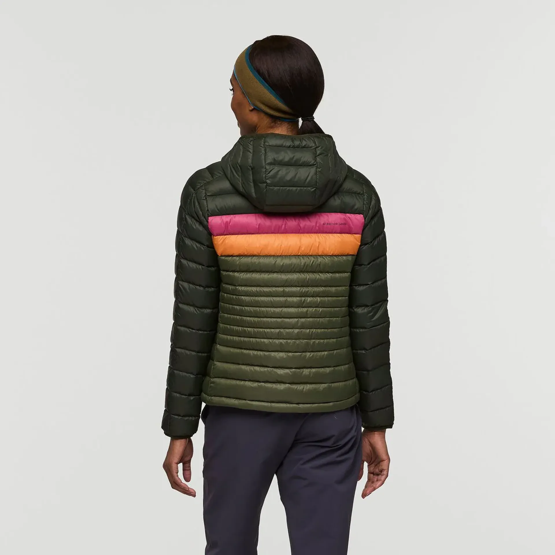 Cotopaxi Women s Fuego Down Hooded Jacket Woods and Fatigue