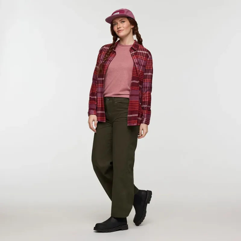 Cotopaxi Women's Quedo Flannel Shirt Mulberry Plaid-1