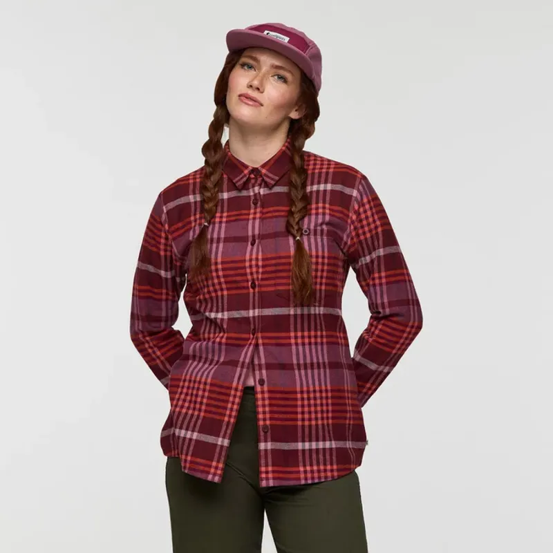Cotopaxi Women's Quedo Flannel Shirt Mulberry Plaid-4