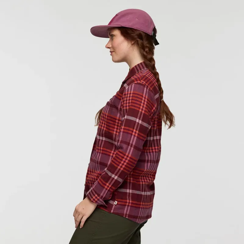 Cotopaxi Women's Quedo Flannel Shirt Mulberry Plaid-2