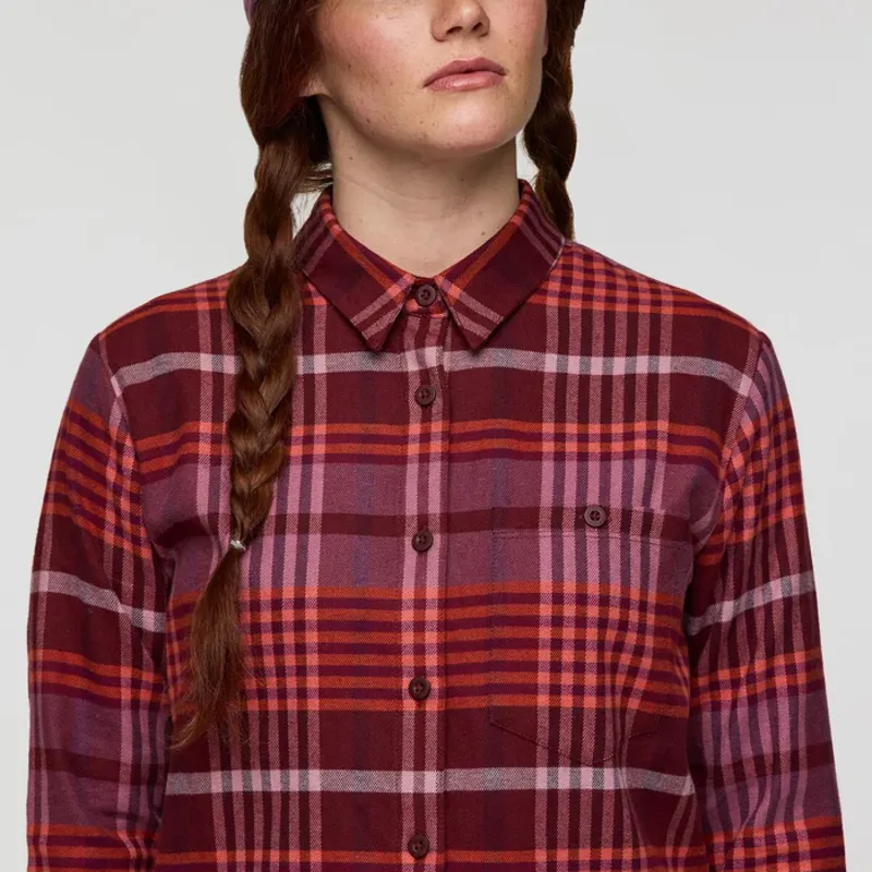 Cotopaxi Women's Quedo Flannel Shirt Mulberry Plaid-5