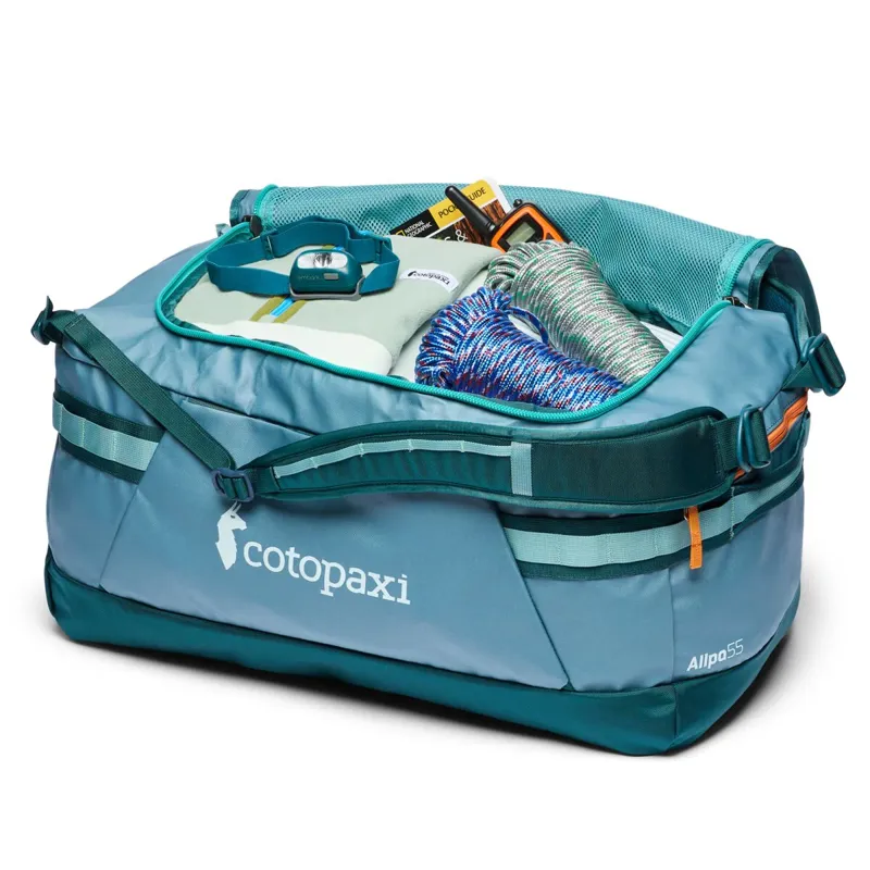 Cotopaxi Allpa Getaway 55L Duffel Blue Spruce And Abyss-2
